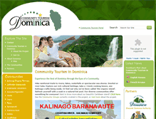 Tablet Screenshot of communitytourism.dm